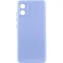 Чехол TPU GETMAN Liquid Silk Full Camera для Motorola Moto E13 Сиреневый / Light purple