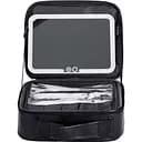 Косметичка-органайзер Yiwu із LED-дзеркалом 26x22x9 см чорна HP-10-2AB