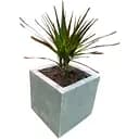 Вазон из бетона Grilli для растений 28х28х28 см серый