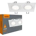 Светильник Videx под лампу 2xGU10 врезной белый (VL-SPF23S-W) 