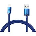 Кабель Baseus Crystal Shine Series Fast Charging Data Cable USB to iP 2.4A 2 м голубой