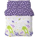 Комплект постільної білизни Home Line Котики, бязь, 147х112 см, фіолетовий (162245)