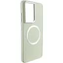 TPU чехол Bonbon Metal Style with MagSafe для Samsung Galaxy S23 Ultra Белый / White