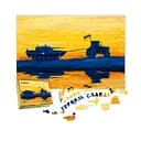 Пазл деревянный Трактор Тянет Танк, А4, Картонная коробка 100 элементов