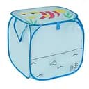 Складная корзина для хранения игрушек С 36580 с рисунком рыбки голубой