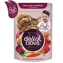 Влажный дополнительный корм для кошек и собак Delickcious Борщ с говядиной в соусе 85 г