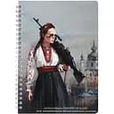 Блокнот Kiri sketch еко Красуня 13203-KR в крапку 100% макулатура на пружині    