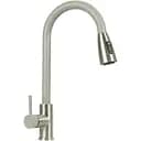 Змішувач Platinum KT 8203 (8614) з висувним виливом сірий комбі