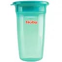 Чашка-непроливайка Nuby 360° с крышечкой 360 мл зеленая (NV0414003grn)
