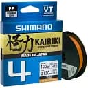 Шнур Shimano Kairiki 4 PE 150 м (Hi-Vis Orange) 0.06 мм 4.4 кг