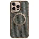 Чохол Epik TPU+PC Metal Buttons with MagSafe Carbon Ring для Apple iPhone 16 Pro Max 6.9 Золотий