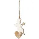 Елочная игрушка J-line в форме ангела деревянная 2х17 см (15895)