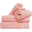Набор махровых полотенец LeLit для ванной 50x90 см, 70x140 см коралловый (le2000000260976)