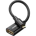 Кабель Ugreen Micro HDMI to HDMI 2.0, 25 см, 4K 60Hz, черный, с нейлоновой оплеткой, (15842)