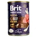 Беззерновой влажный корм для собак Brit Premium by Nature говядина с требухой 400 г