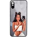 TPU+PC чехол Prisma Ladies для Xiaomi Redmi 9A Black in White, TPU+PC