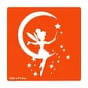 Трафарет для біо-тату Фея z085-24*24см, розмір 24х24см