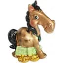 Сувенір Horse 7 см мікс золото/чорний в ящ. 3 види (520372)