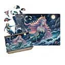 Пазл деревянный Аниме Морская Волшебница, А4, Деревянная коробка 100 элементов