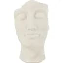 Кашпо J-Line в форме лица белого цвета человека 38 см (53167)