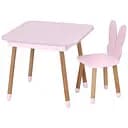 Детский столик Bambi Бабочка 10-025R-BOX для творчества со стульчиком 60х60 см