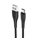Кабель Borofone BX37 Wieldy USB Type-C 3A провід для зарядки смартфона/телефону 1 м чорний