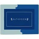 Суперпоглощающий коврик в ванну Stenson прямоугольный 150х120 см серо-темно-синий (35813)