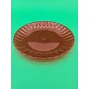 Тарілка одноразова пластикова склоподібна Ø 205 мм червона 10 шт.