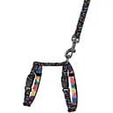 Шлея для кошек и собак мелких пород BronzeDog Urban Art Пузыри с поводком XXS 15-23 см