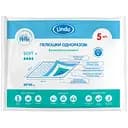 Одноразові гігієнічні пелюшки Lindo, вологопоглинаючі, 60х60 см, 5 шт. (U 51803)