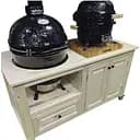 Стол для гриля Grilli Primo Big Green Egg Kamado Joe деревянный с нишами (009694)