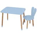 Детский столик Bambi Зайчик 04-027BLAKYTN для творчества со стульчиком 68х50 см