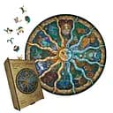 Пазл деревянный Круг Зодиака, А4, Деревянная коробка 100 элементов