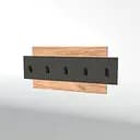 Вешалка настенная Эверест Нордик-800 80х3х36 см Графит/Дуб крафт золотой (EVR-5520)