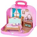 Игровой набор Lil Woodzeez Кейс Спальня с аксессуарами фиолетовая (WZ6598Z)