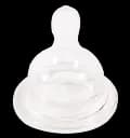 Соска силиконовая Курносики, круглая, для широкого горлышка, размер S, от 0 мес. (7033 S)