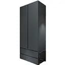 Шкаф двухдверный Эверест ШЛ-2 Лайт Графит (EVR-4912)