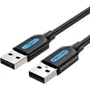 Кабель Vention USB to USB 2.0 2A 1M Black PVC (COJBF)