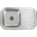 Кухонная мойка Platinum 7848 из нержавеющей стали 0.8 мм овальная 78x48 см сатин (SP000000518)