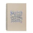 Скетчбук "Воплощай свои мечты" 13103-KR с кремовыми листами, А5, на спирали