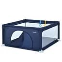 Детский манеж Bambi MR 1339-BL, Oxford 150D, ширина с ножками: 132 см, две ручки для поддержки малыша, синий