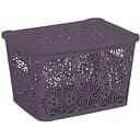 Корзина Violet House Ажур Prune 0402 №2 с крышкой 7 л фиолетова (0402 №2 Ажур PRUNE с/кр. 7 л)