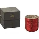 Свеча J-line ароматическая в стеклянной вазе красного цвета аромат восточный ванильный время горения 60 часов Бельгия (35619)