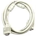 Кабель Gresso Vga 1.5 м модель V4001 male to male папа-папа 2 ферита белый пакет