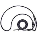 Поводок для собак Barksi Свободные руки светоотражающий 325х1.2 см черно-фиолетовый