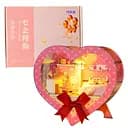 3D конструктор Румбокс День Святого Валентина розовый своими руками, световые эффекты