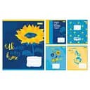 Зошити учнівські 18 аркушів лінія 1B Ukraine above all, 25 шт. в упаковці