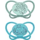 Пустышка Nip Моя бабочка Зеленая серия 16-32 мес. голубая 2 шт. (38761-51)