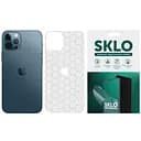 Защитная пленка SKLO Back тыл+лого для Apple iPhone 5/5S/SE Прозрачный/Соты