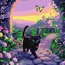 Набор для росписи по номерам Сказочный кот, Ideyka, 40x40 см, КНО6780